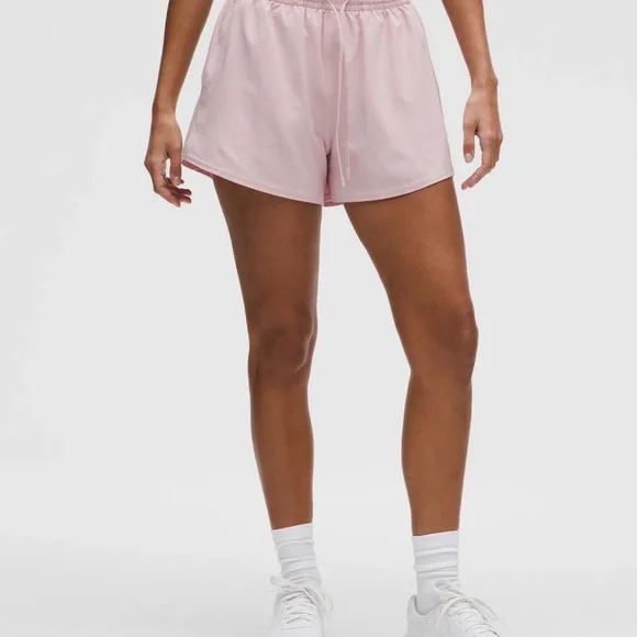 NWT LULULEMON ATHLETICA PACE RIVAL HIGH-RISE SHORT 3” PINK HAZE 4 - Picture 4 of 12